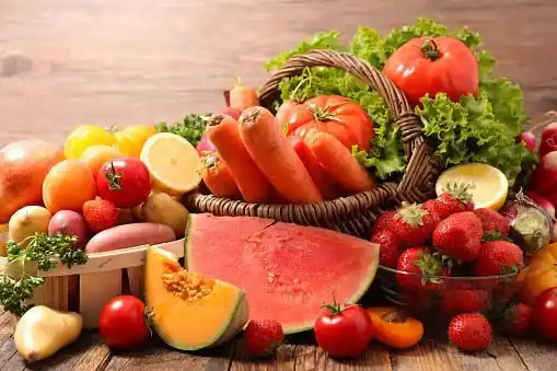 red colored fruits and vegetables